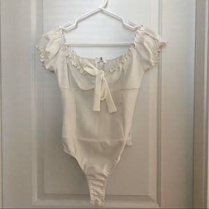 Missguided Milkmaid Bodysuit